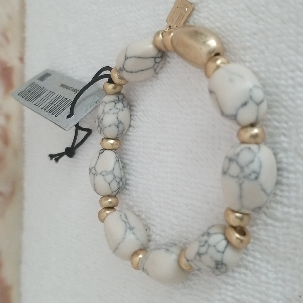 New Robert Lee Morris Stone Beaded Bracelet - Picture 2 of 11